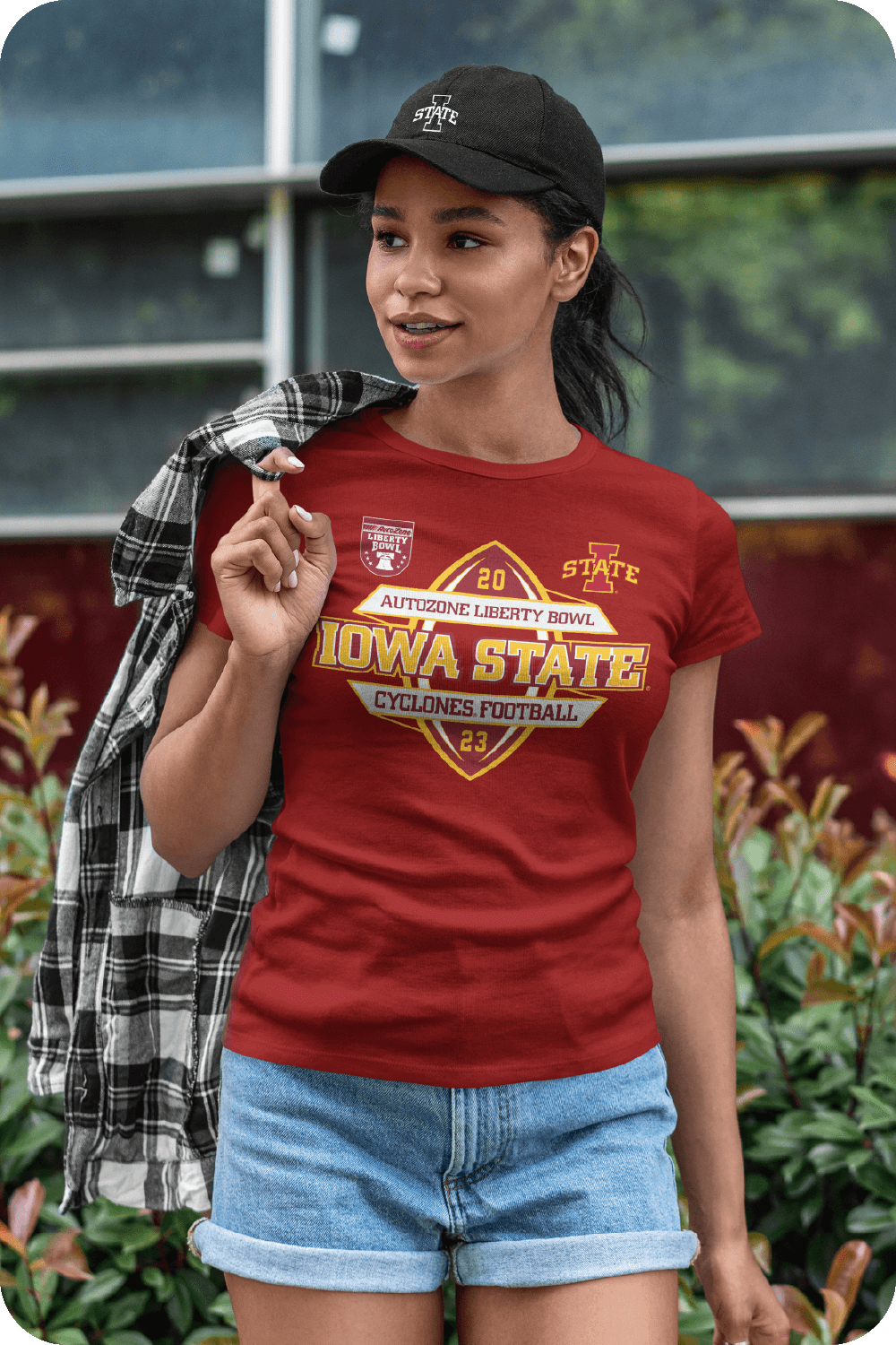 AutoZone Liberty Bowl 2023 Cardinal Short Sleeve T-shirt